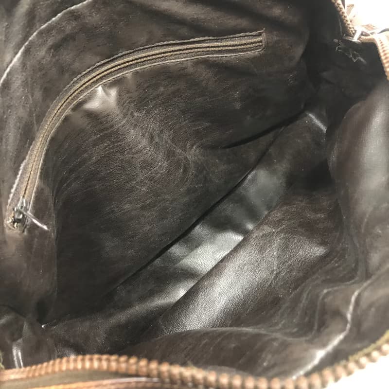 【 日本直送　名牌中古包 】CELINE セリーヌ ブラゾン ショルダーバッグ ブラウン ブラゾン型押し スエード vintage ヴィンテージ sckbvj