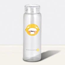 透明磨砂玻璃瓶 17oz 小小的檸檬頭 | 胸毛公寓 散水禮物