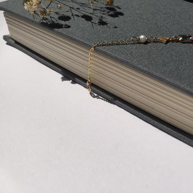 14K包金天然淡水珍珠藍水晶珍珠手鏈 手環 項鍊 鎖骨鏈 14KGF