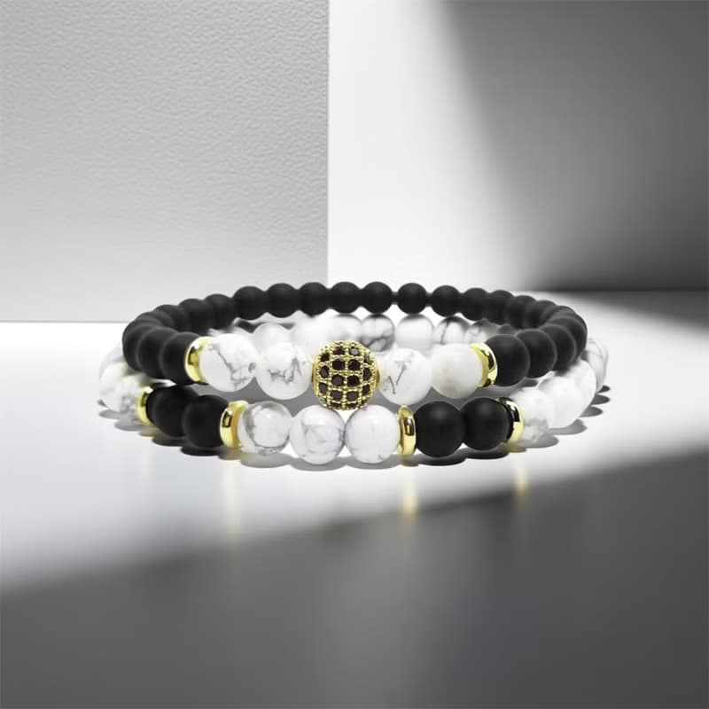 星球Sphere | 白松行星 x 黑洞手鍊 白松石 鋯石【好運幸福】