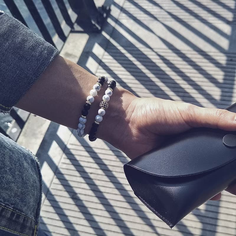 星球Sphere | 白松行星 x 黑洞手鍊 白松石 鋯石【好運幸福】