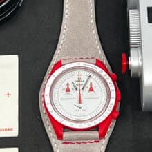 手工皮革錶帶 代用 專用錶帶 swatch x omega moonswatch 20mm