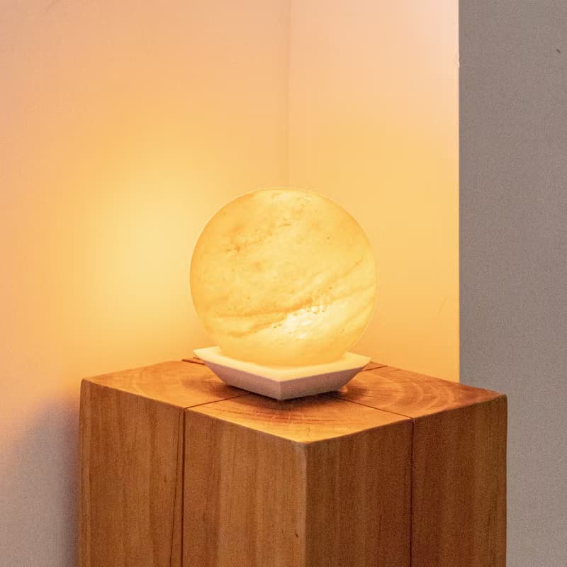 ONELIVINGS VESSEL |舟| 喜馬拉雅鹽燈 – SPHERE (15cm)