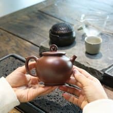 送禮紫砂壺茶壺时来运转 国工作品  底槽清 230ml 潘云燕作品  潘