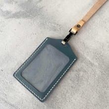 掛頸皮繩相片證件套 | 手縫皮革完成品 | BSP172