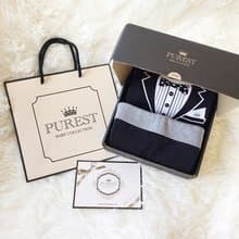 PUREST 小紳士全副武裝 黑西裝 寶寶彌月禮盒組 嬰兒 新生兒 送禮