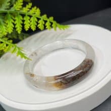 高品質 四季幽靈水晶手鐲 56MM 晶體冰透 異象石英手環 平安平和