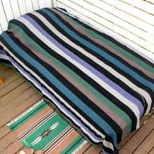 Stripe Pattern Multi Cloth Bed Cover