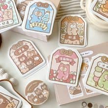 軟綿綿的小熊軟糖御守大貼紙九代/共8/防水貼紙