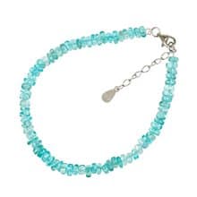 【正佳珠寶】藍磷灰 頂級原礦玻璃體 5.8g 藍磷灰手鍊