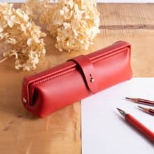 イタリアンレザーのペンケース Paka-pen #Red【入学祝】【就職祝】【カスタム可能なギフト】