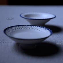 春郎陶-小麥刻纹高檯10.5cm