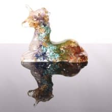 【快速出貨】療癒彩虹獨角獸-天然水晶礦石奧剛擺件Orgonite脈輪
