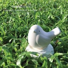 LIVELY BREEZE White Bird on nest Ceramic Diffuser