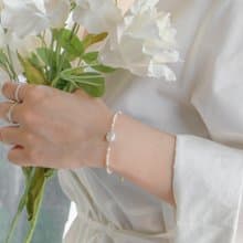 秘境漫步 異形珍珠磁吸式手鍊 14K 包金 丹泉石