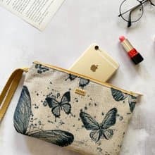 口罩收納包 護照夾 /  防潑水 平織緹花 戀蝶駁