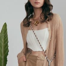 Yoggle Pro2 手機側背帶 可換繩【原創設計】啡紅色The McCartney