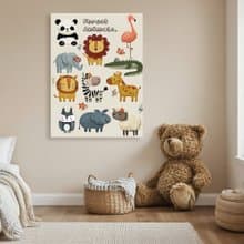 5070北歐風-無框畫 | 裝飾畫 | 動物| 掛畫 |兒童房掛畫 | 入厝禮