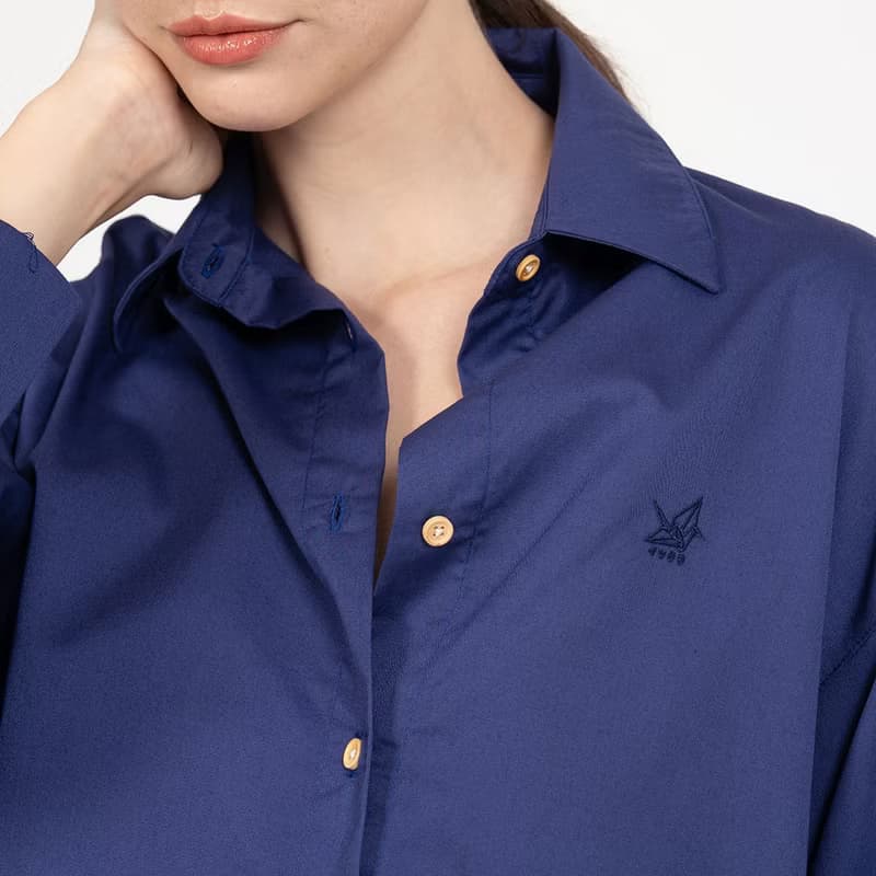 BASIC // navy // women oversized shirt