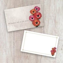 メッセージカード封筒セット（アネモネ花束）