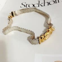 vintage jewelry  亮麗個性亮銀頸鍊 項鍊