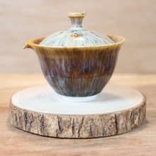 【母親節禮物】冬戀 天目釉 蓋碗 蓋杯 鶯歌名家葉敏祥作品