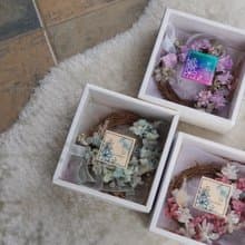 繡球小花圈禮盒 - 畢業禮物、生活擺飾