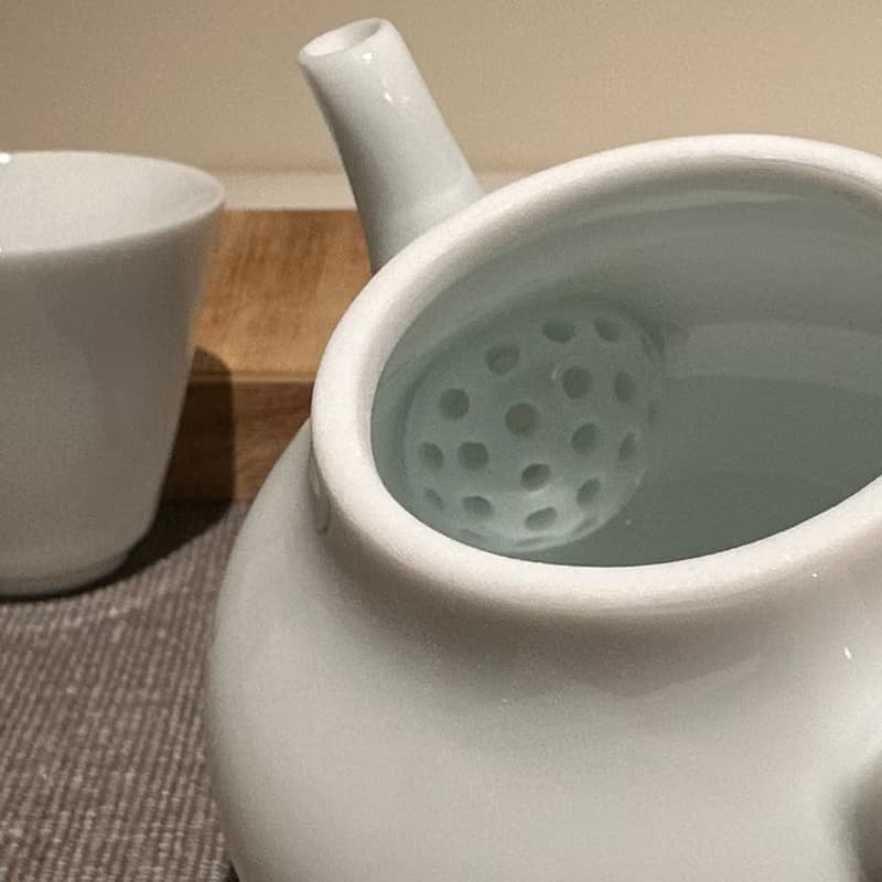 【瓷】輟球型潤瓷壺(一壺二杯)精緻泡茶壺