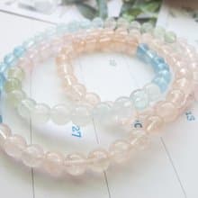 摩根石6mm三圈漸層色手鍊【糖果屋】清純 優美 可愛