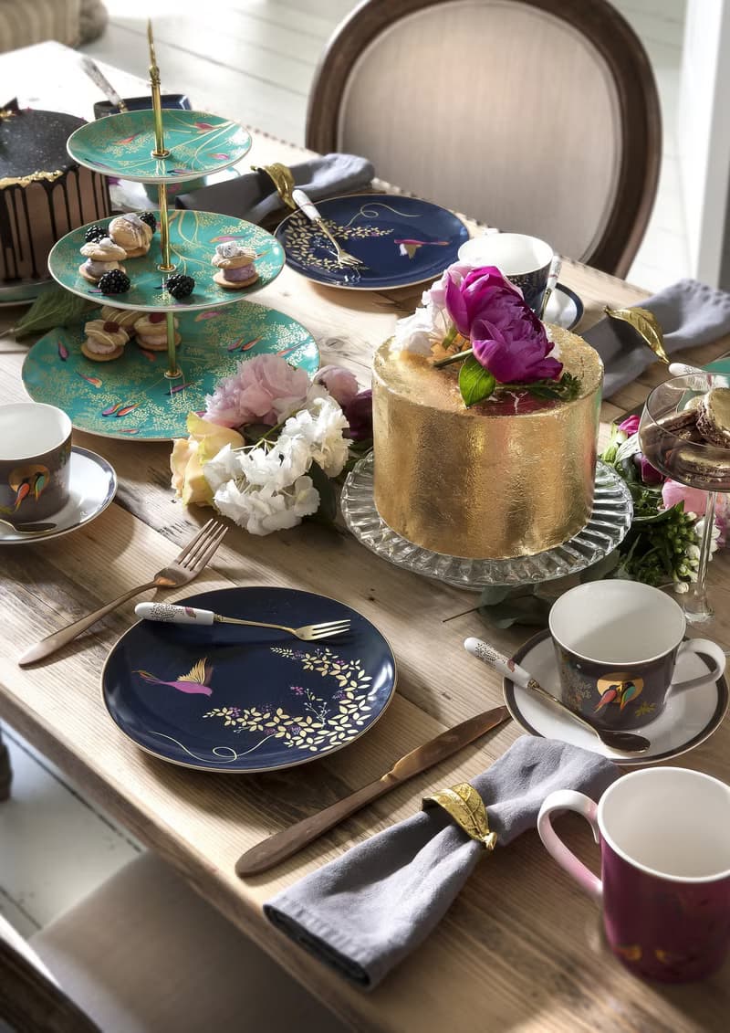 Sara Miller Chelsea愛情鳥系列-桃粉250ML奶罐