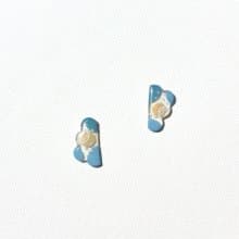 雲朵冰淇淋耳夾式/針式耳環