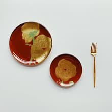 萬豪酒店禮【手工工藝貼箔技法】最初 First 雙圓 中和小圓器皿