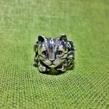 嬉遊石虎 925純銀戒指 台灣保育類動物 台中吉祥物