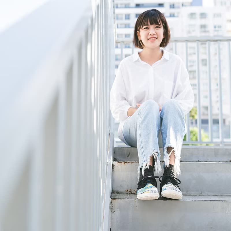 日系推薦【牛津日】森與花 日本花 帆布鞋 水彩風