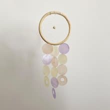 DIY-KIT|Ricotta Cheese Delicious(M)-Orange-MIX|Shell Wind Chime Mobile|#0-570