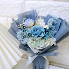藍色系 永生花束 乾燥花束 告白花束  求婚花束 情人節花束 禮物