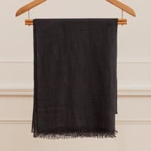 CASHMERE 精薄超高支紗喀什米爾披肩 | CHARCOAL |