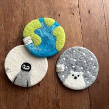 100% Wool 極地系列杯墊_公平貿易