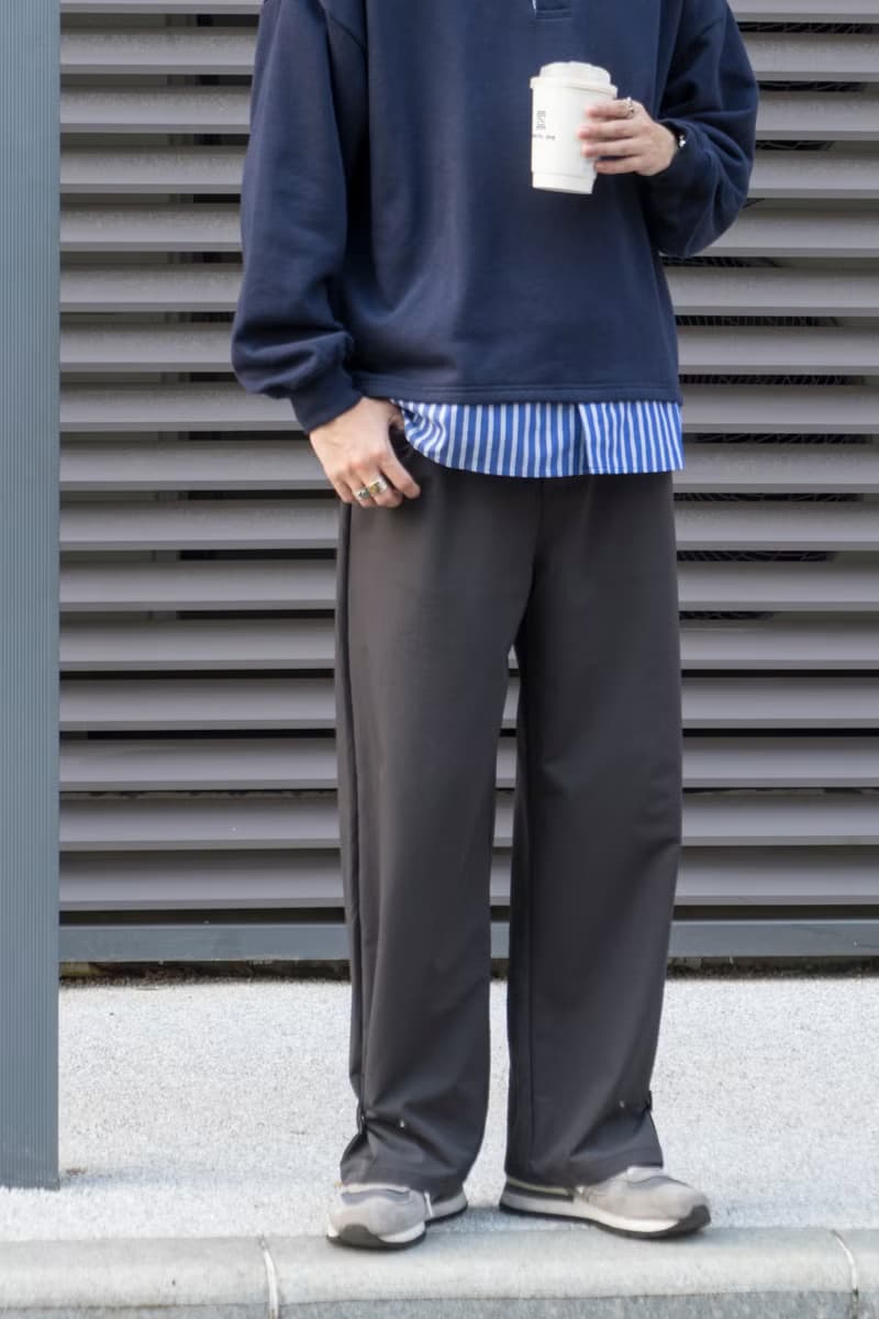 PANTS 日系潮流暗紋寬鬆直筒休閒長褲 秋冬加絨保暖褲男 Cityboy