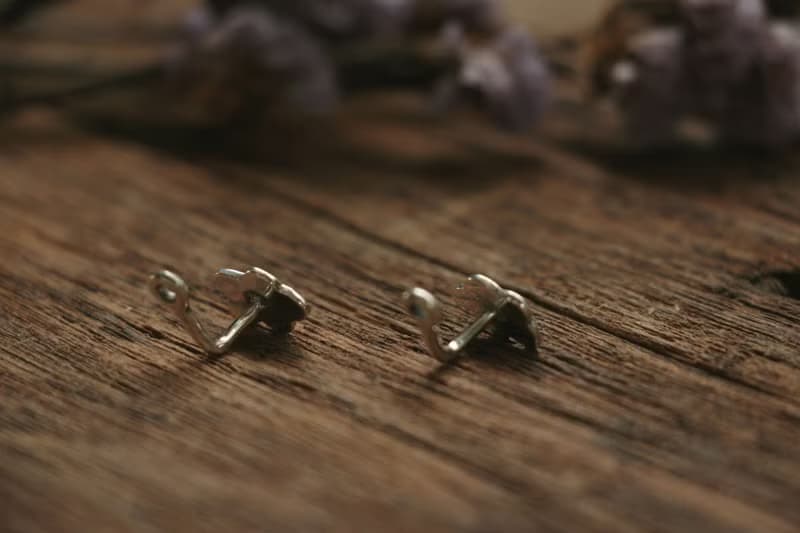 Cloud Rainbow Studs weather jewelry Jacket Font back Earrings Sterling Silver耳環