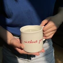 親密的話只對你/妳說 情侶杯 手工高溫陶瓷馬克杯 紅色手寫字