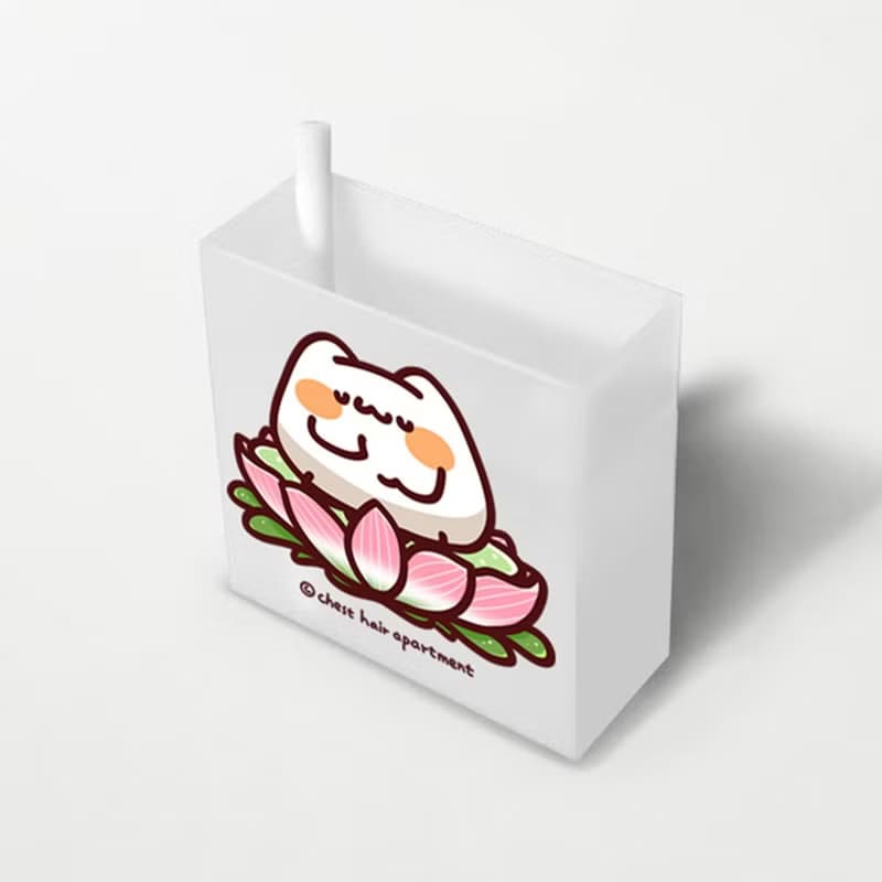 小夜燈加濕器 超渡蓮花座喵喵怪 | LINE熱門貼圖 胸毛公寓