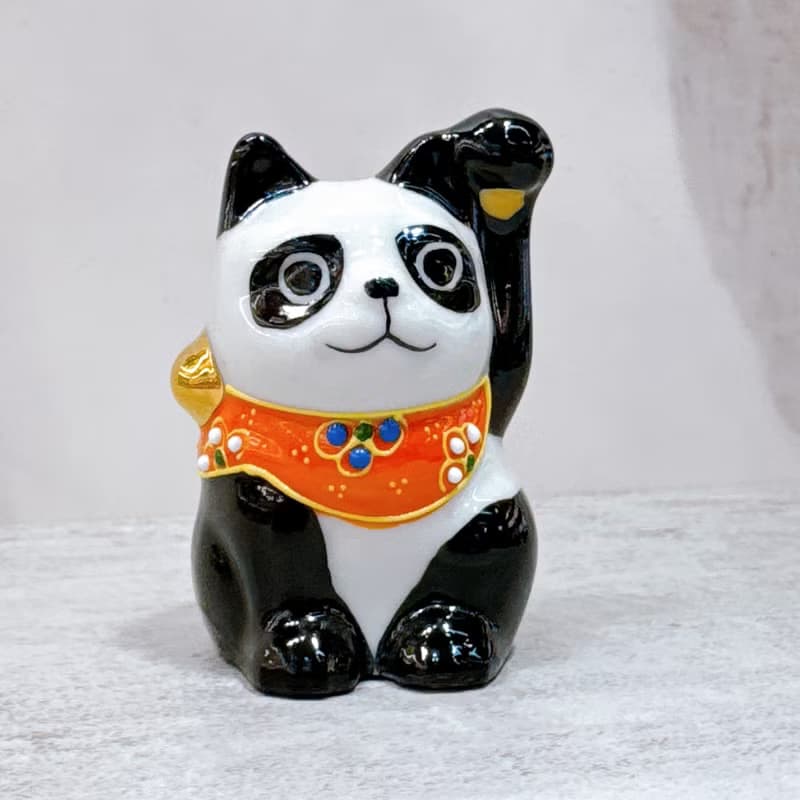 【緣福熊彩】日本九谷燒招財貓 | 熊貓 - 2.5號
