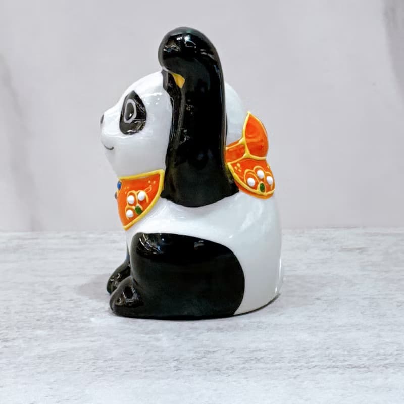 【緣福熊彩】日本九谷燒招財貓 | 熊貓 - 2.5號