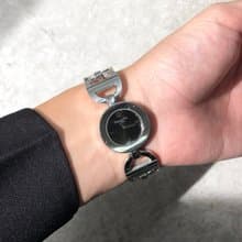 【 日本直送　名牌中古包 】Christian Dior 腕時計 シルバー マリス ラウンドフェイス ステンレススチール CD022110 e4madz