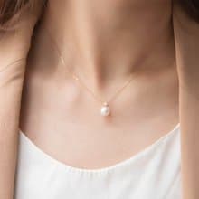 典雅珠邊珍珠項鍊 o.o5ct