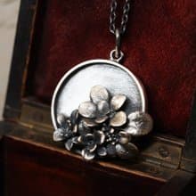 925銀鏡花吊墜 (不含項鍊)
