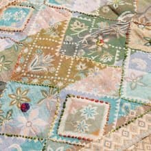 喀什米爾Cashmere/水煮羊毛披肩/針織圍巾/刺繡圍巾/羊絨披巾-花