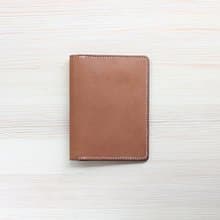 【穎川手創】愛旅行護照夾/紅咖色/牛皮純手縫