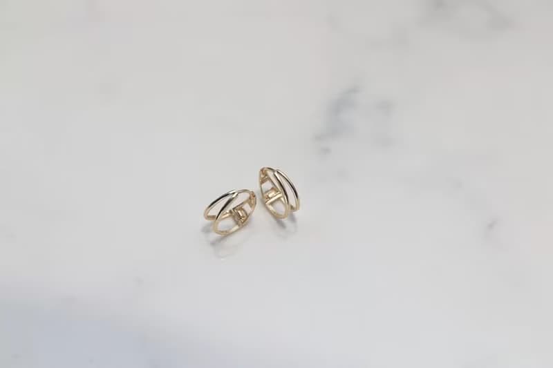 14K Tint Double Cycle Earring 簡約雙環耳扣耳環(內徑11mm)